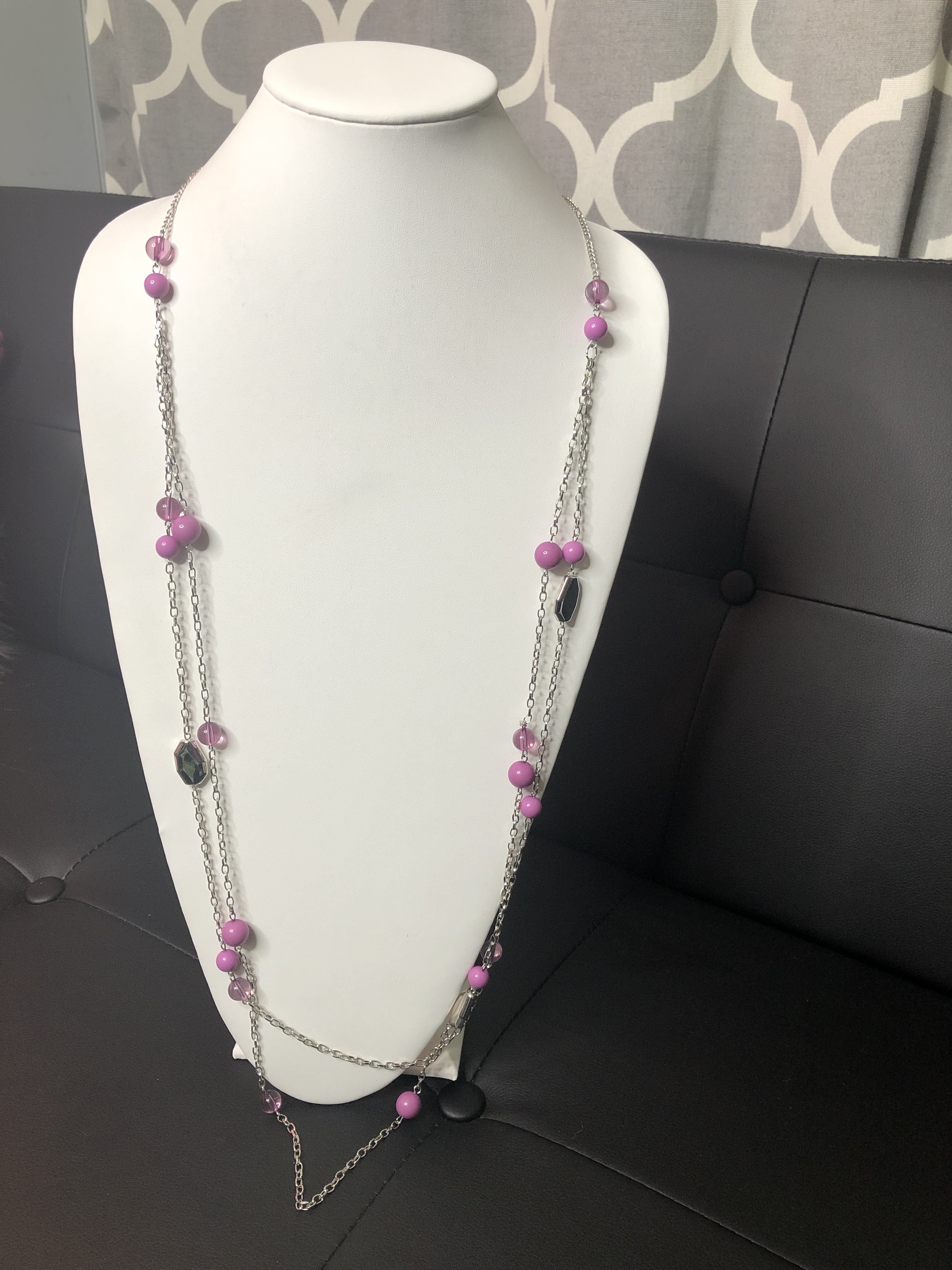 Light Purple Beaded Necklace Paparazzi - Flamingo Angie