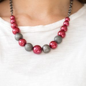 Color Me CEO Red Necklace Paparazzi