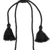 Macrame Mantra - Black Pull Cord Necklace Paparazzi - Image 4
