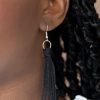 Macrame Mantra - Black Pull Cord Necklace Paparazzi - Image 2