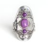 Desert Paint - Purple Stone Paparazzi Ring - Image 2