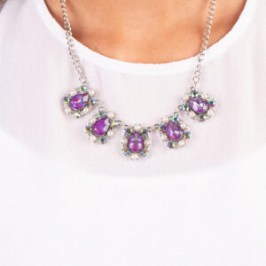 Pearly Pond - Purple Paparazzi Necklace