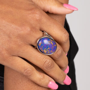 Majestic Marbling - Purple Paparazzi Ring